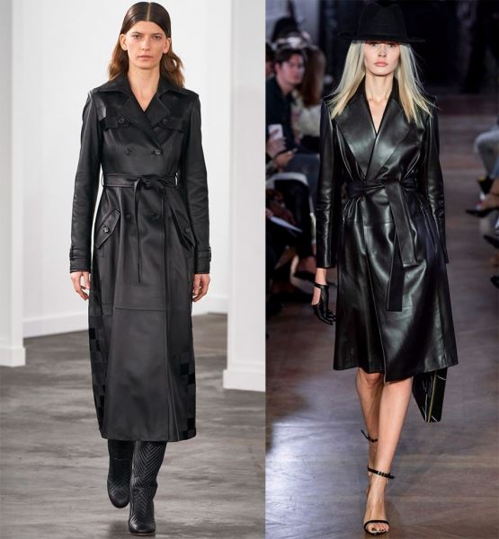Черные женские пальто на осень и зиму